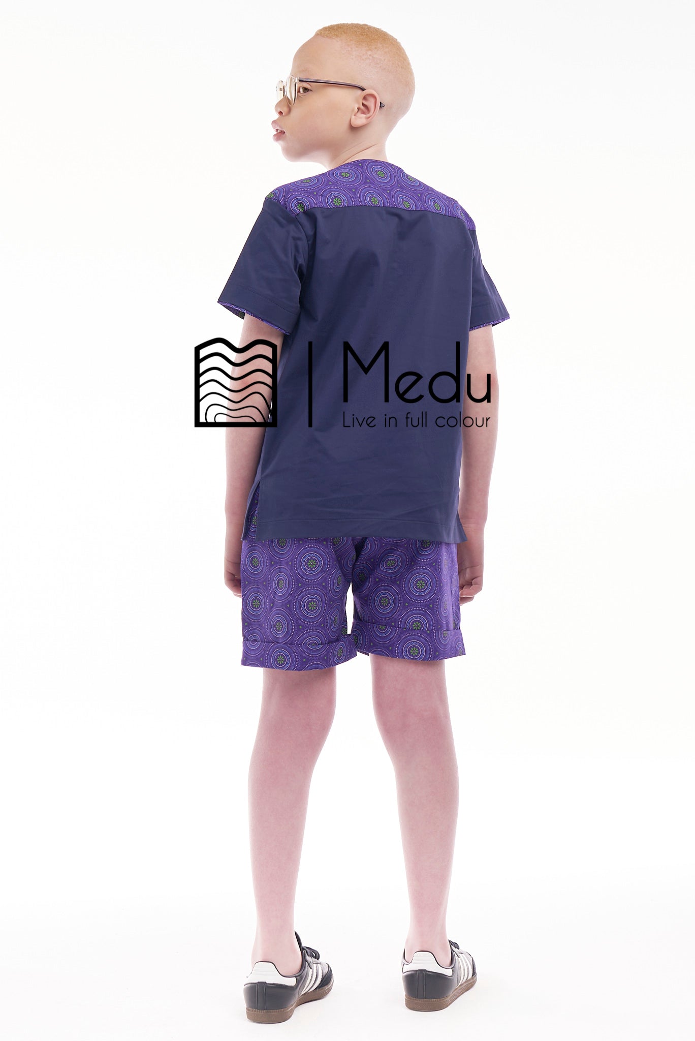 Kiddies Thabiso Shirt And Shorts Set Purple