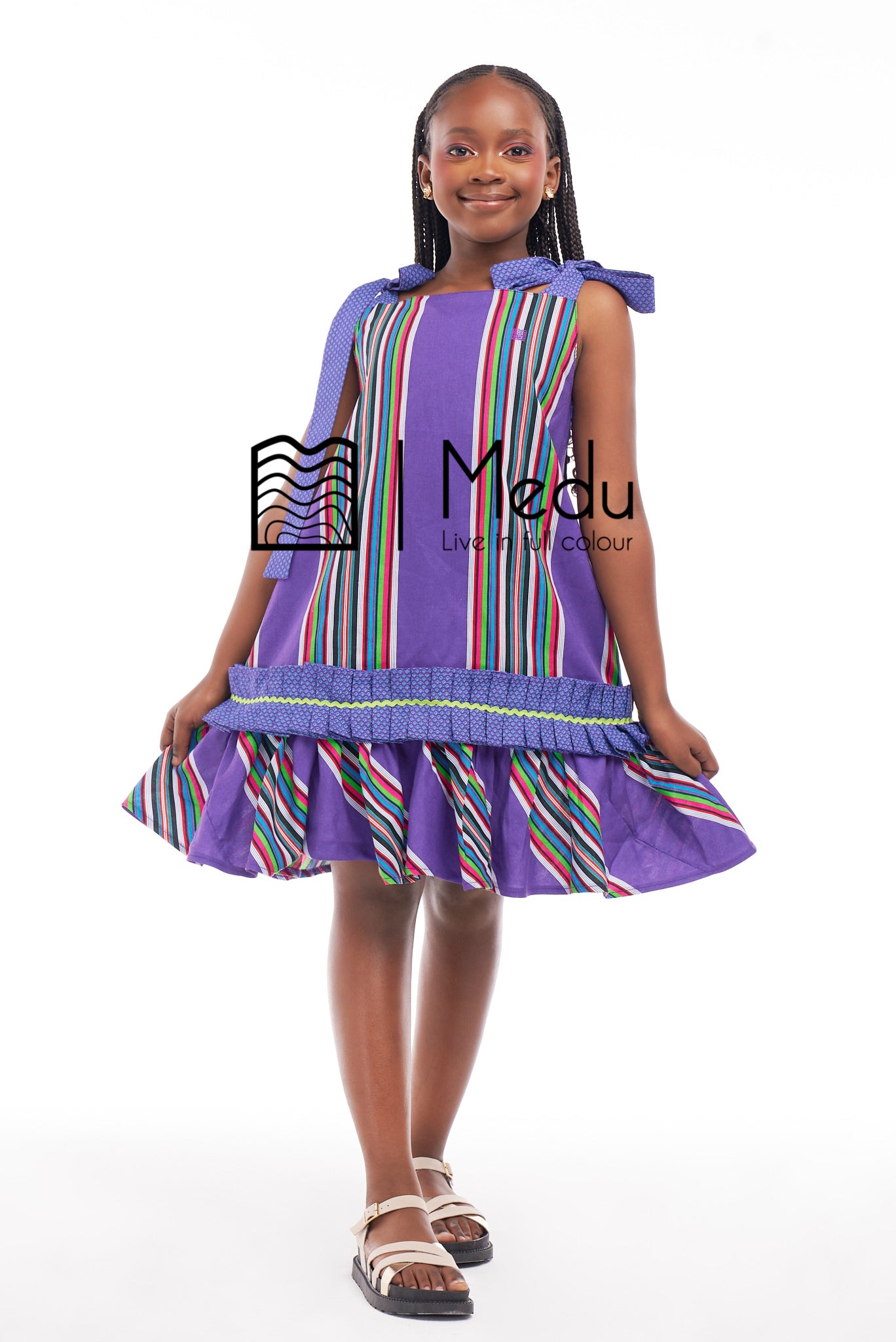 Kiddies Dakalo Yoke Dress Purple