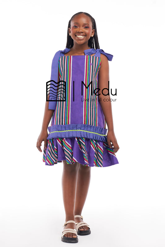 Kiddies Dakalo Yoke Dress Purple
