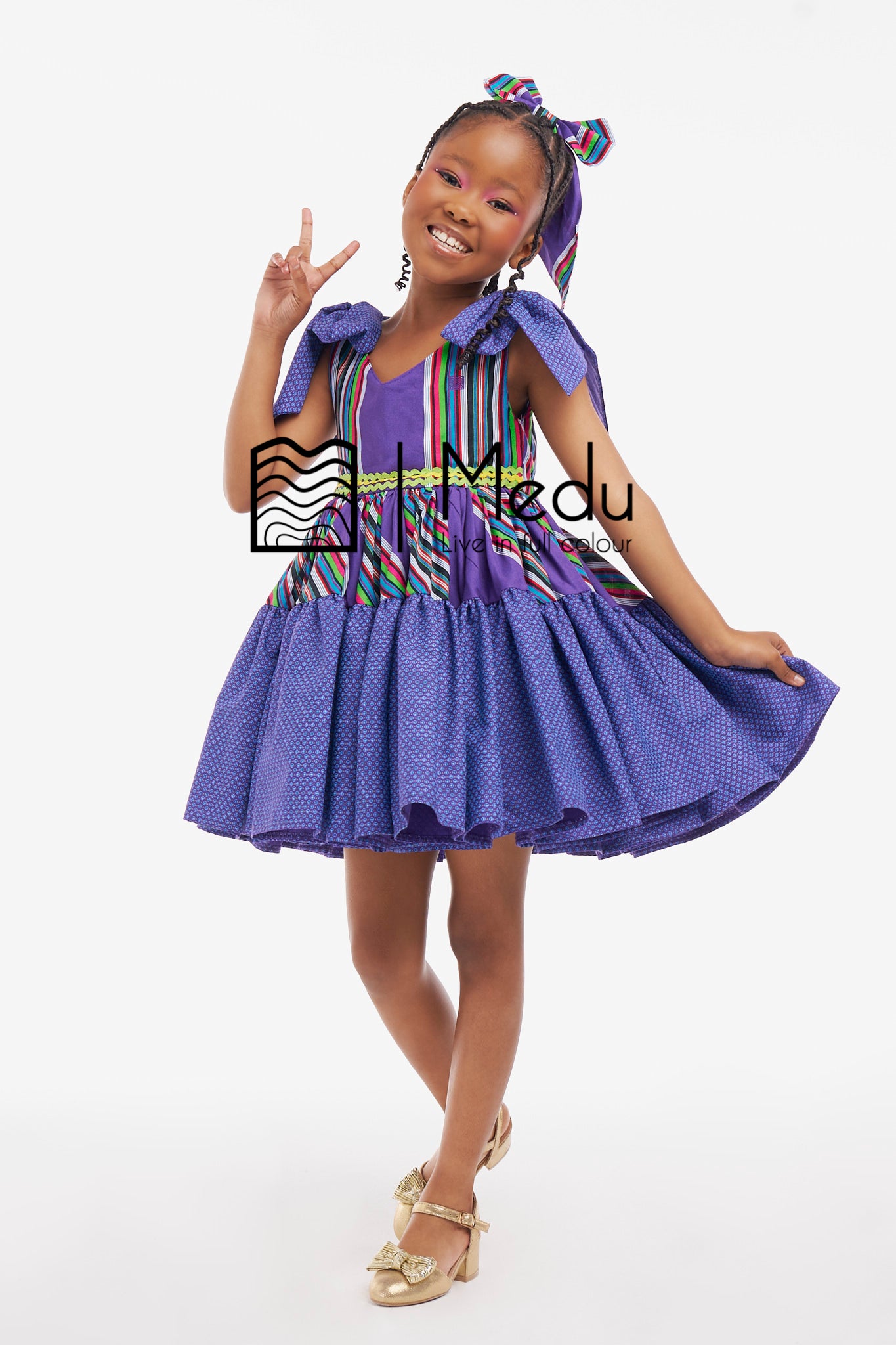 Kiddies Lupfumo Princess Dress Purple
