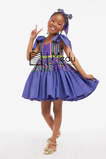 Kiddies Lupfumo Princess Dress Purple