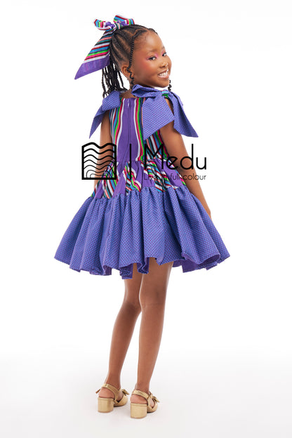 Kiddies Lupfumo Princess Dress Purple