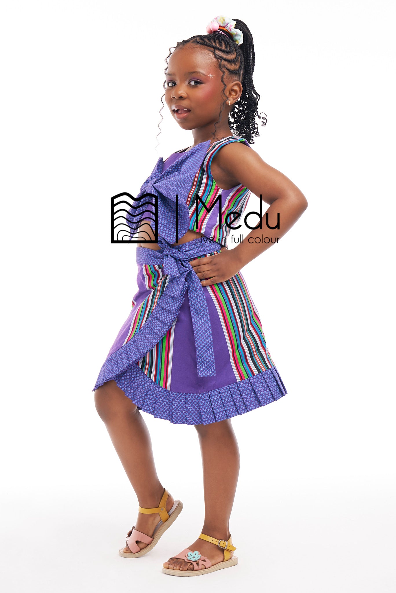 Kiddies Naledzi Giant Bow Set Purple