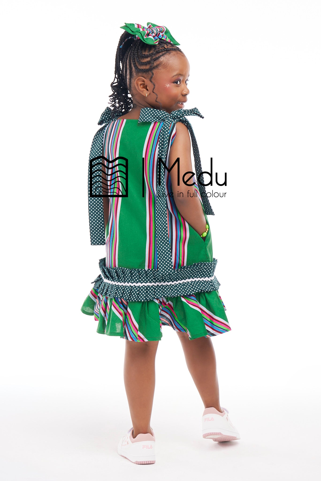 Kiddies Dakalo Yoke Dress Green