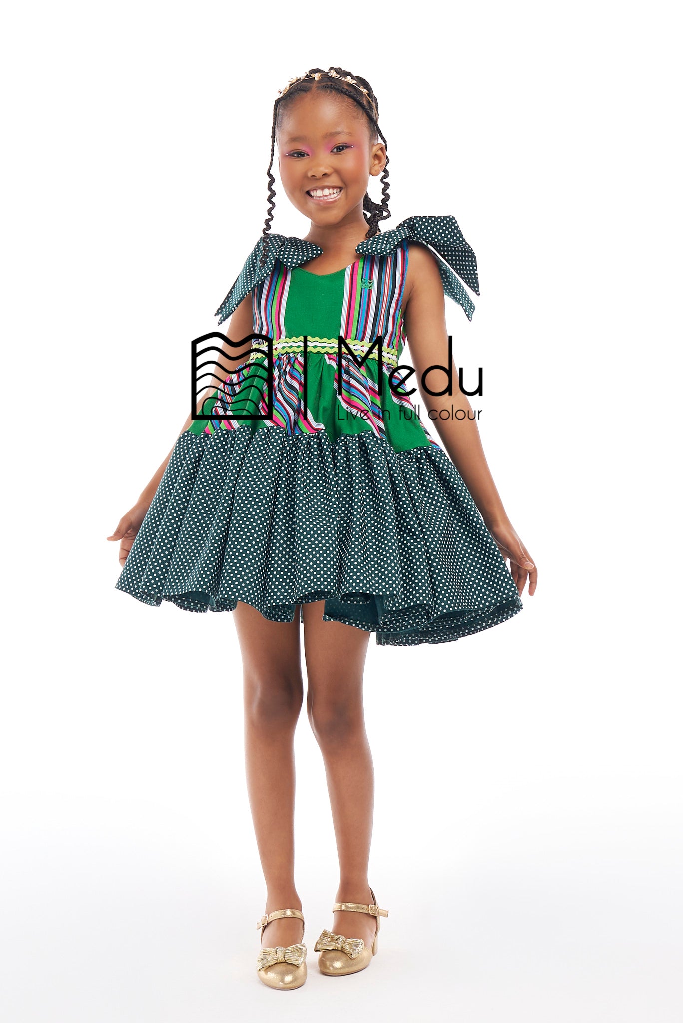 Kiddies Lupfumo Princess Dress Green