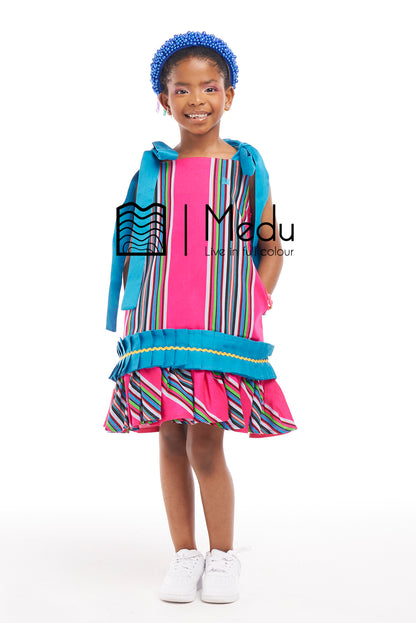 Kiddies Dakalo Yoke Dress Pink