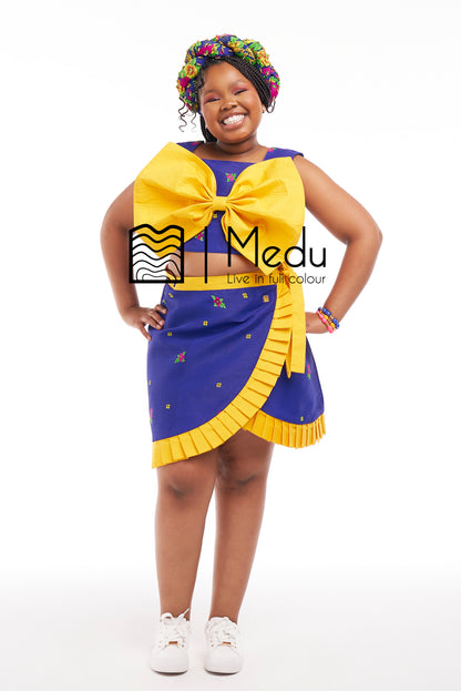 Kiddies Nyeleti Giant Bow Set Royal Blue
