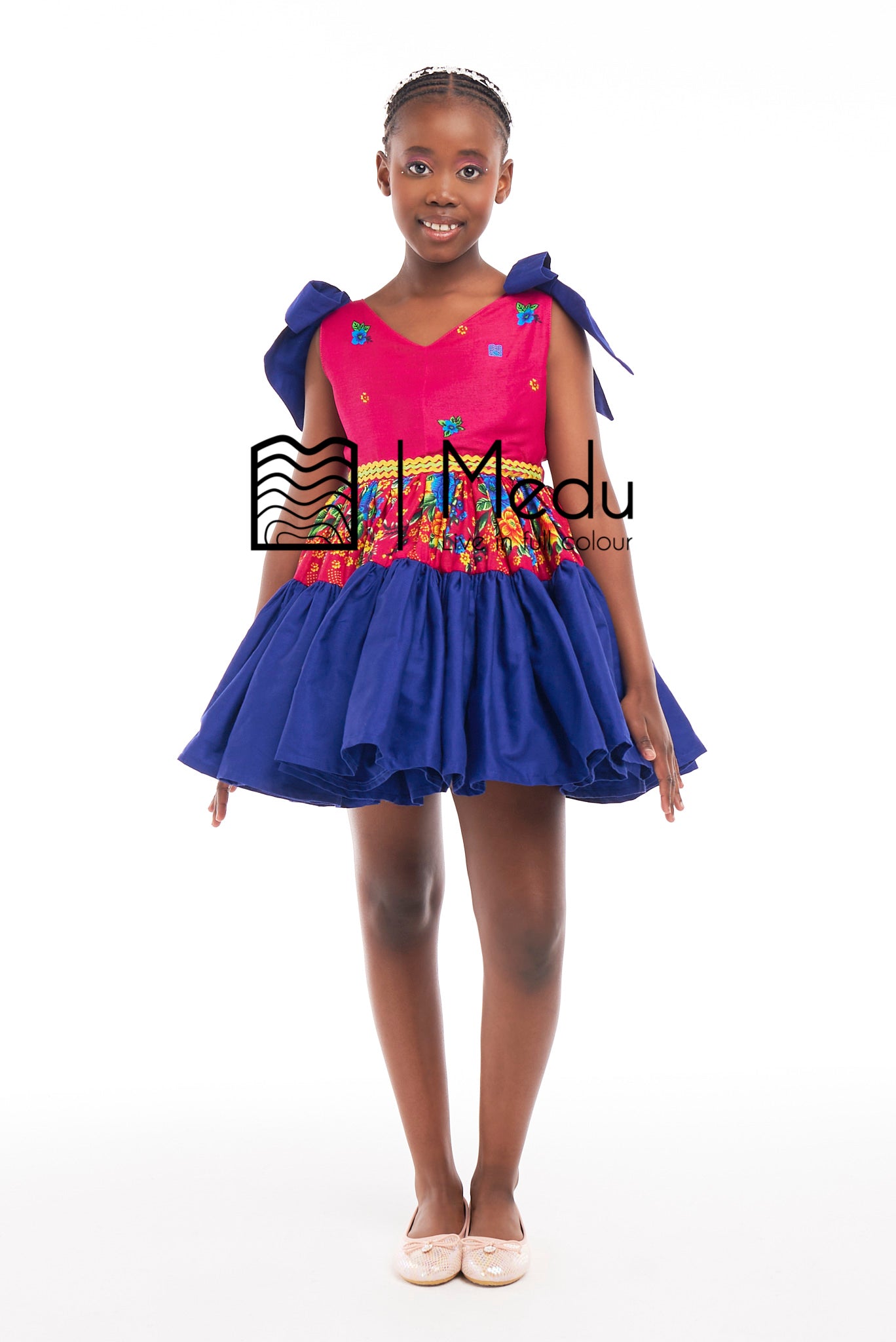 Kiddies Rifuwo Princess Dress Ruby Pink