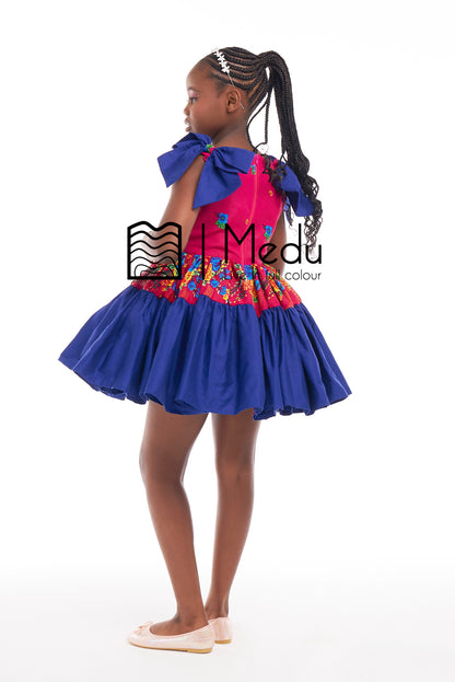 Kiddies Rifuwo Princess Dress Ruby Pink
