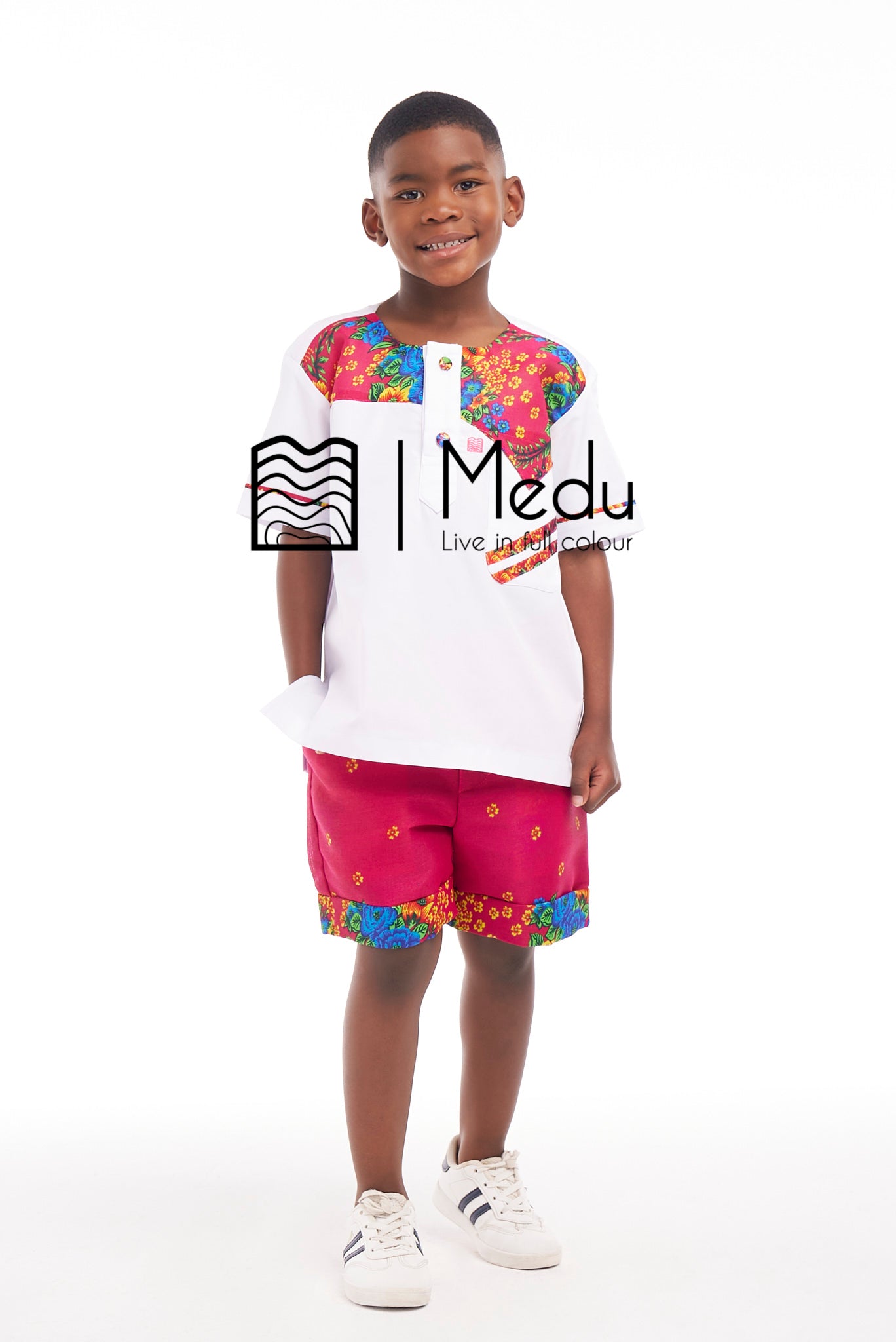 Kiddies Ntsako Shirt And Shorts Set Pink