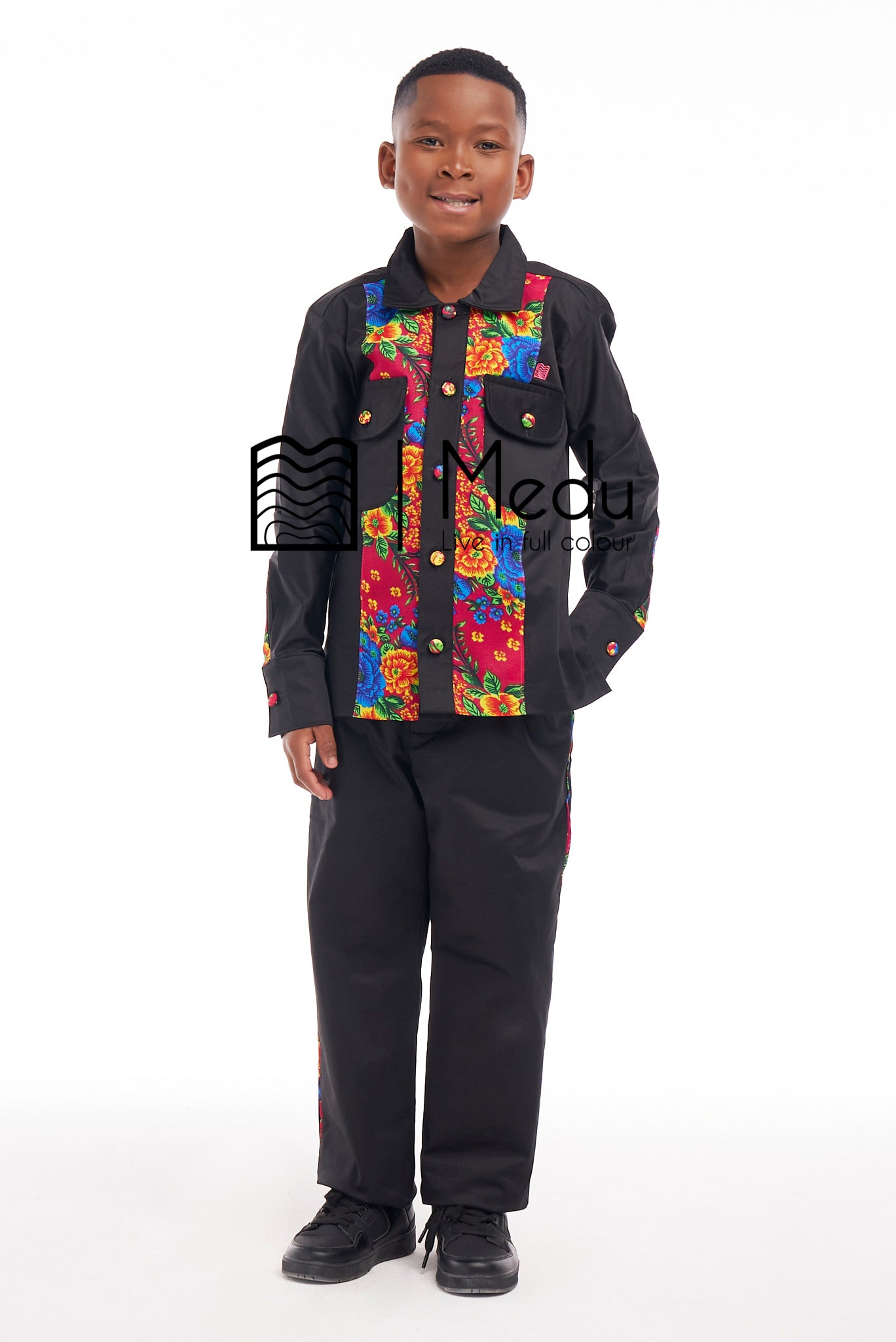 Kiddies Fumani Shirt And Trousers Set Pink