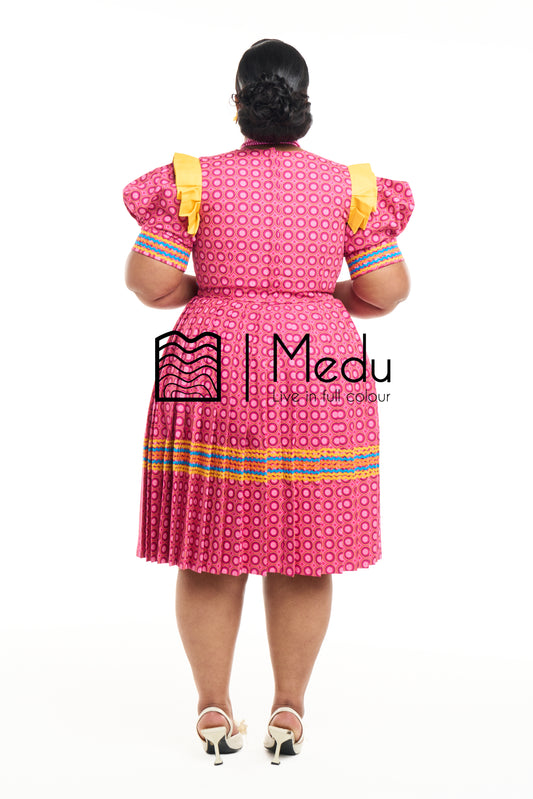 Boledi Pleated Dress Medu Pink