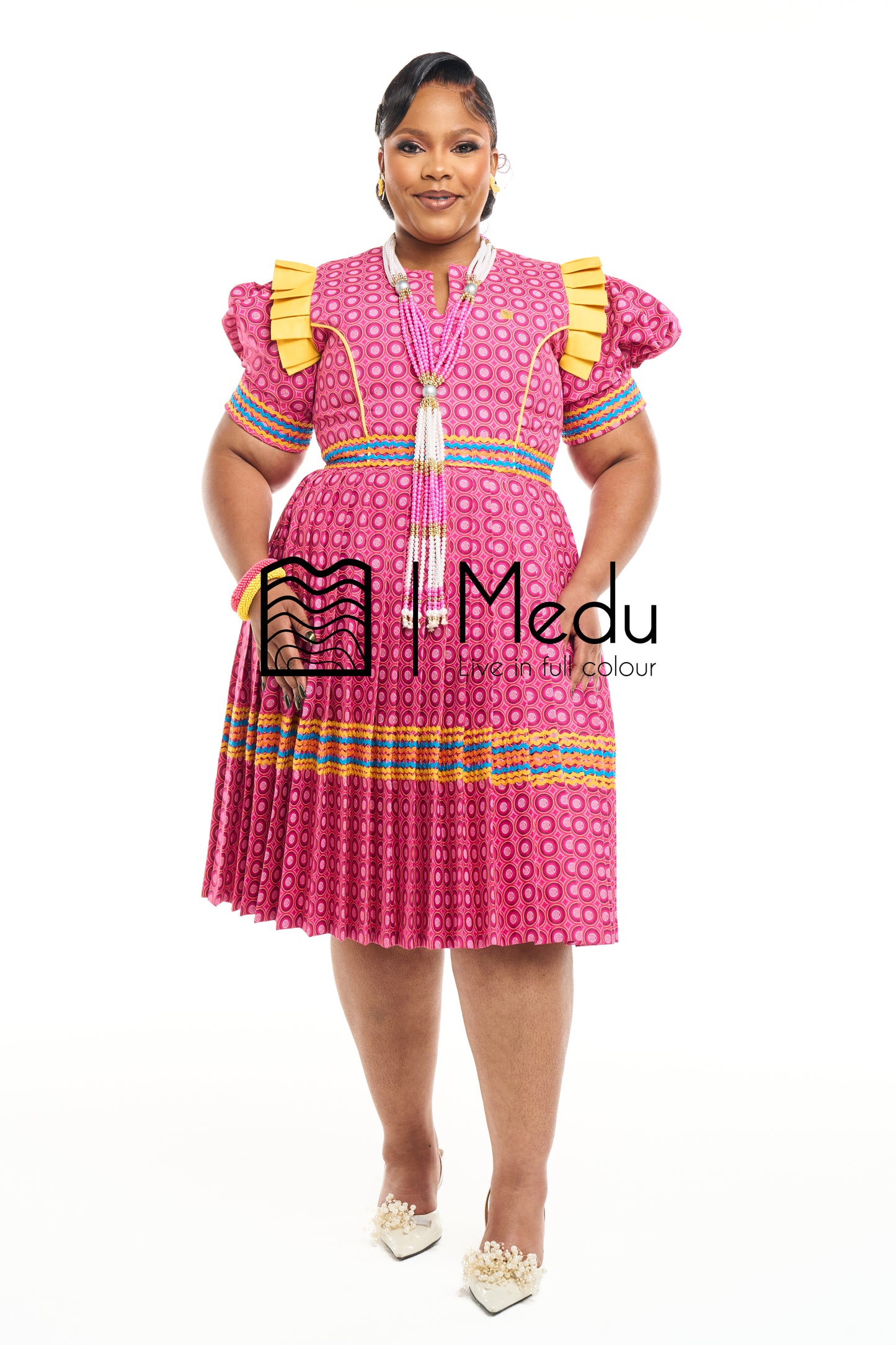 Boledi Pleated Dress Medu Pink