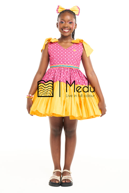 Kiddies Khumo Princess Dress Medu pink