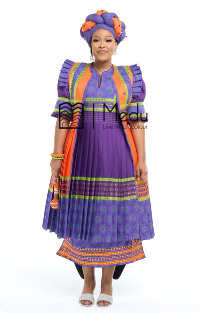 His & Hers: Modipadi Purple And Orange