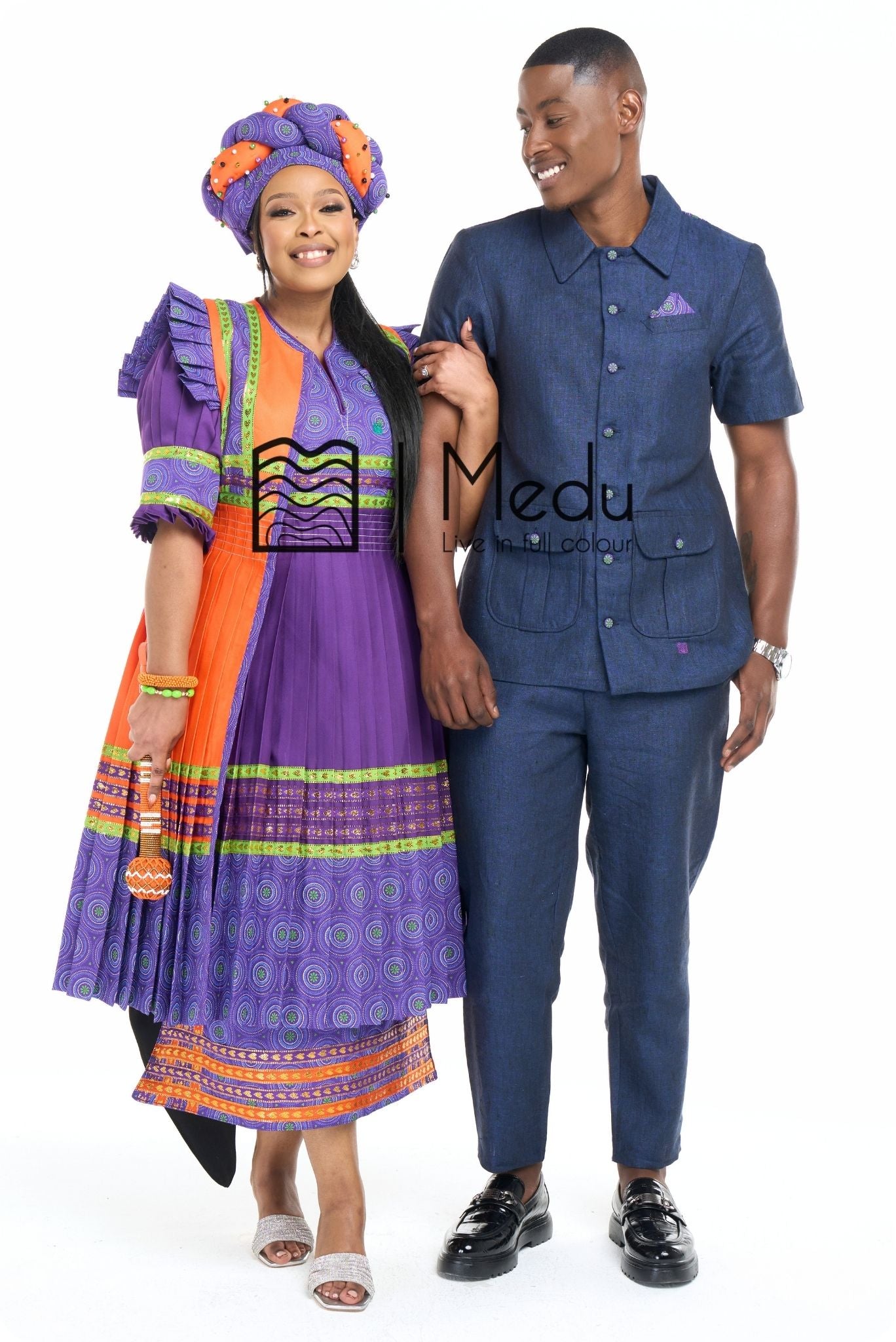 His & Hers: Modipadi Purple And Orange