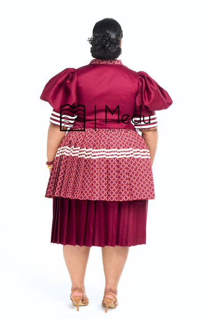 Motheo Luxe Set Maroon
