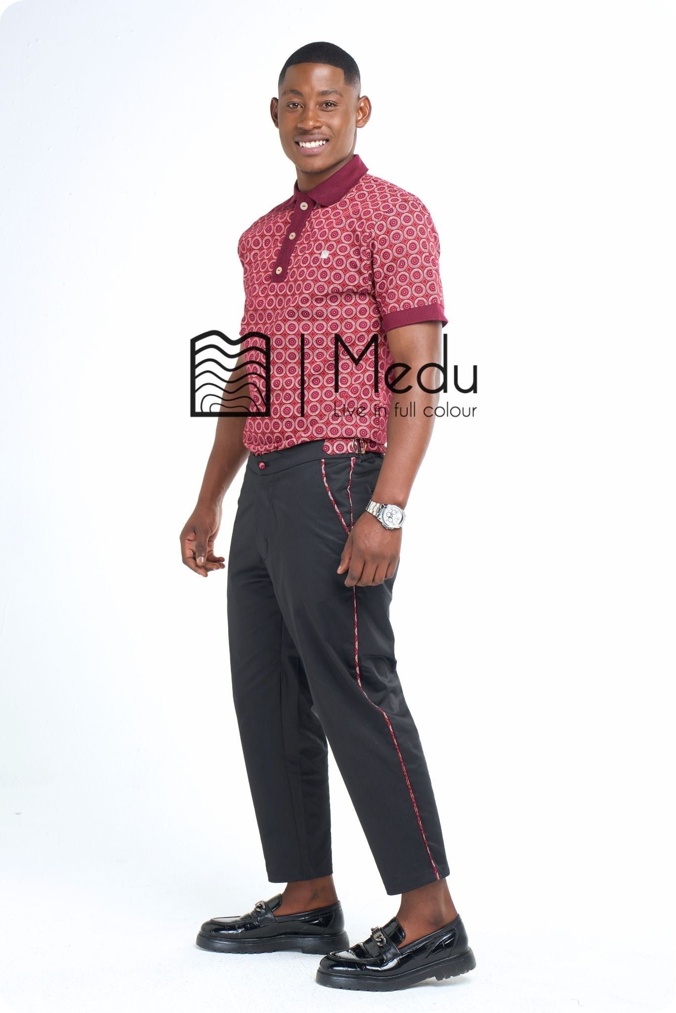 Lesiba Chino Trousers Maroon