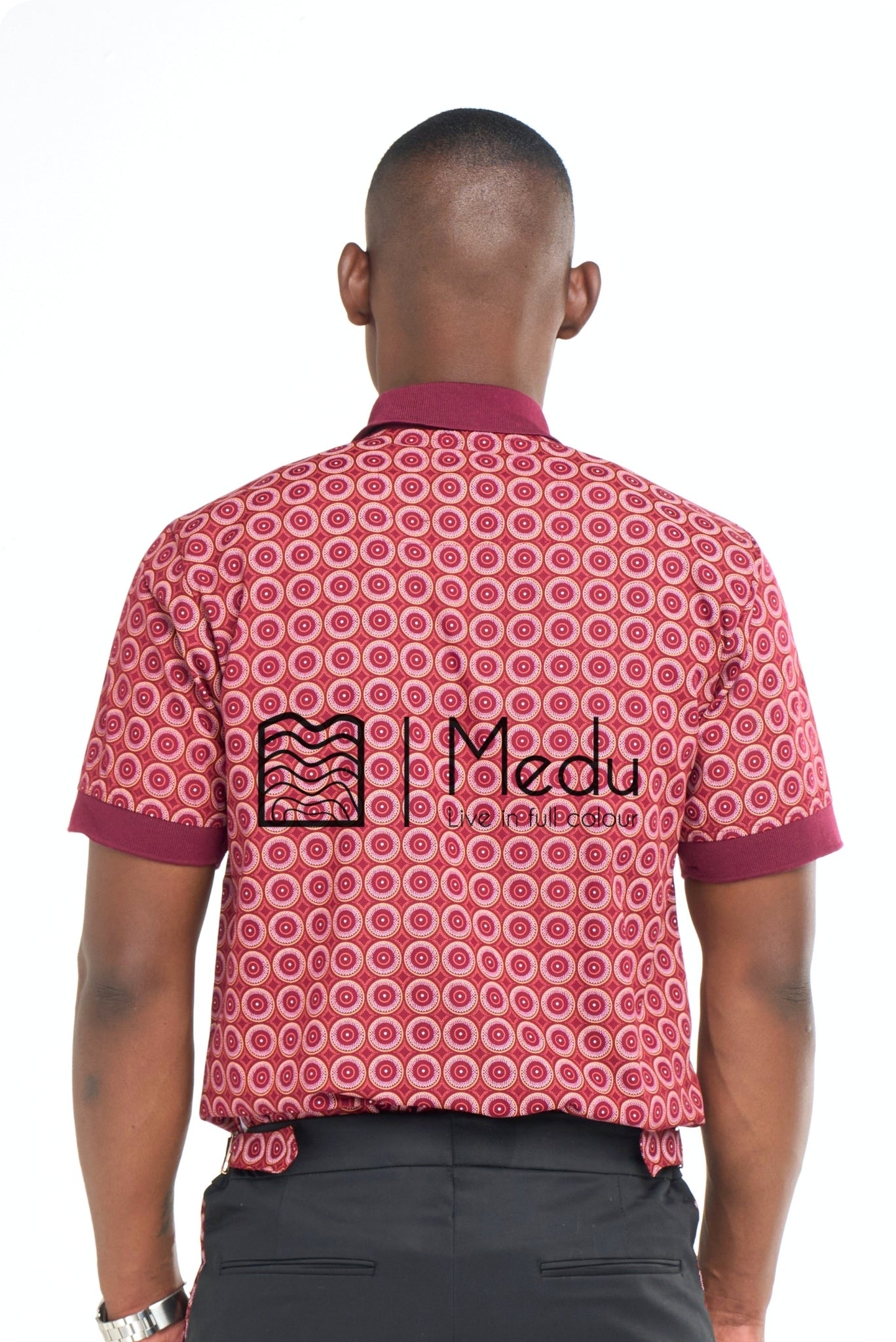 Lesiba Golf Shirt Maroon
