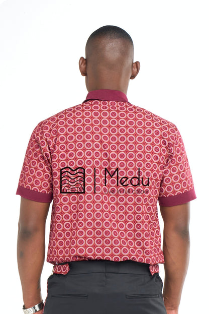 Lesiba Golf Shirt Maroon