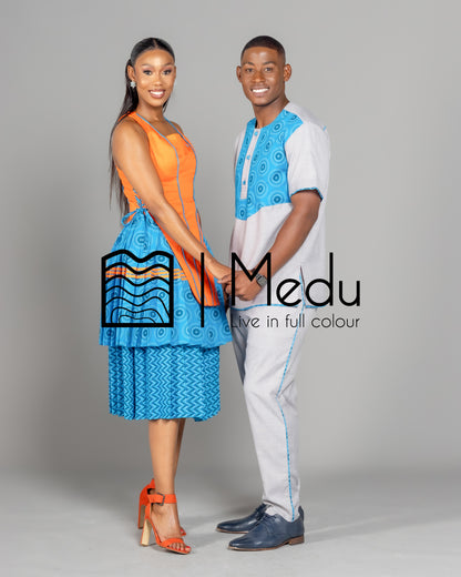 His & Hers: Motheo Bespoke Set Orange