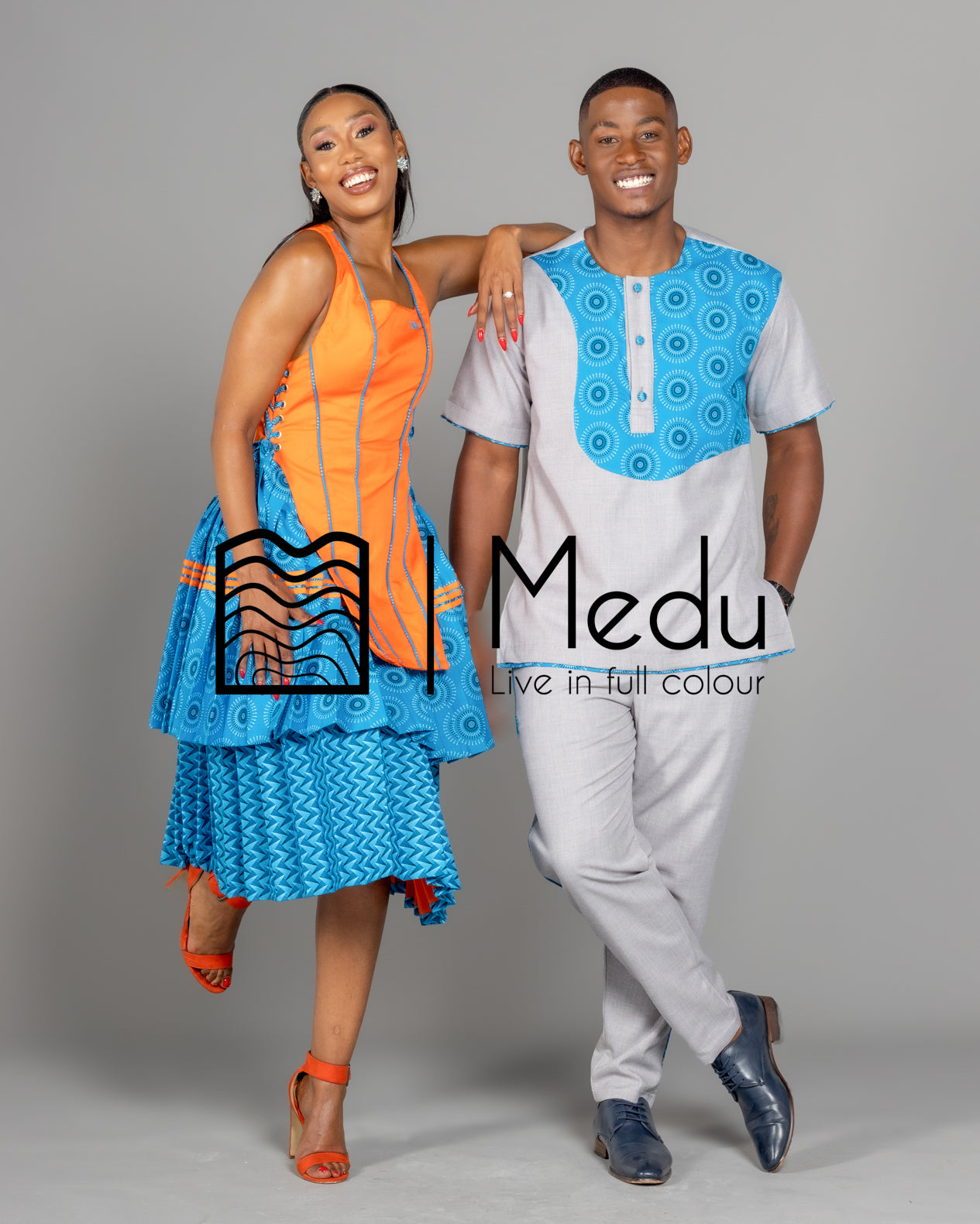 His & Hers: Motheo Bespoke Set Orange