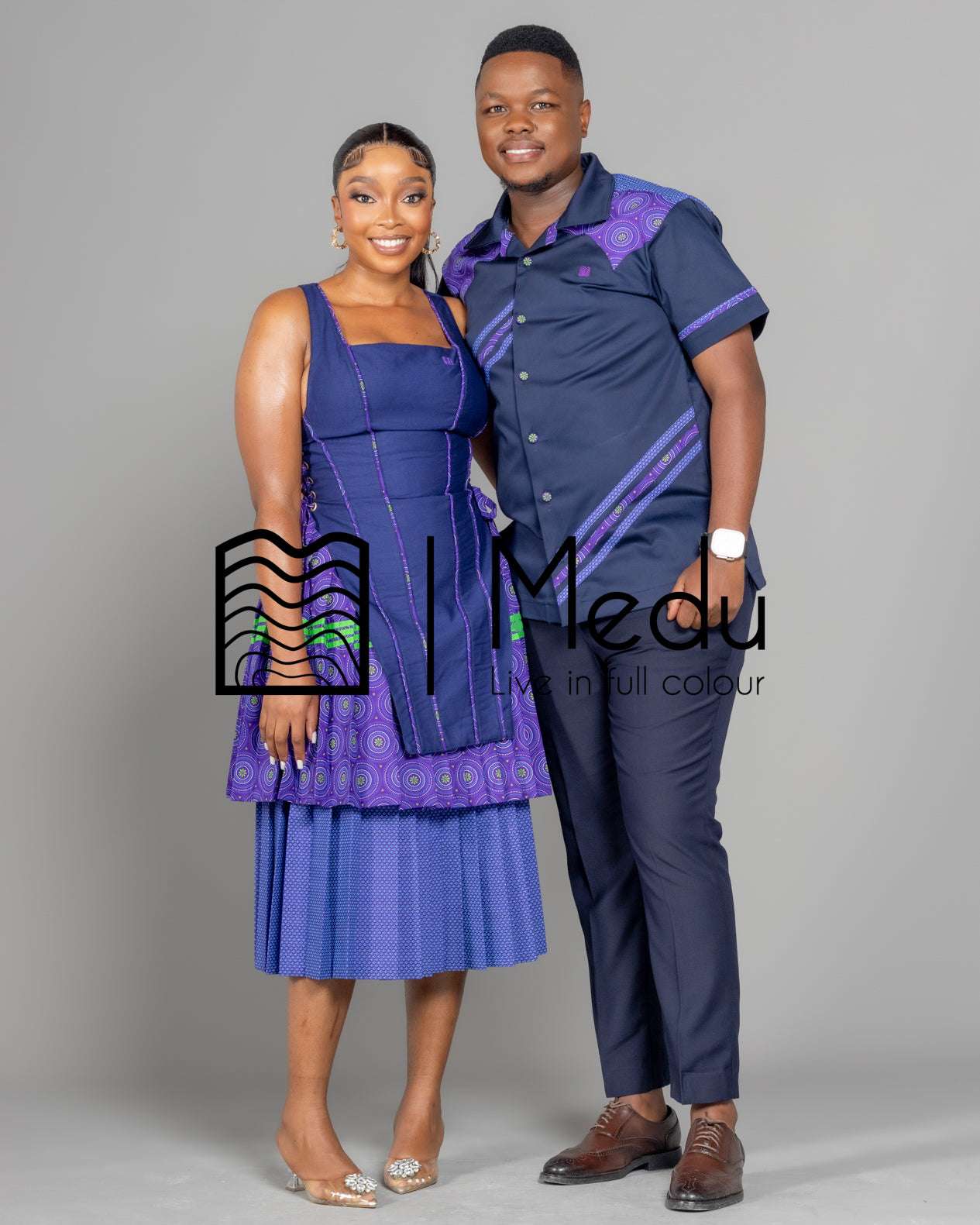 His & Hers: Motheo Bespoke Set Purple