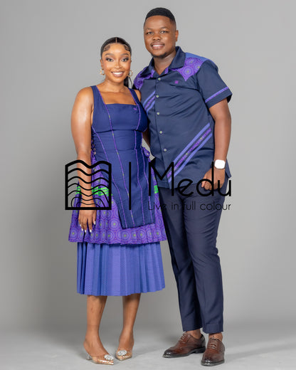 His & Hers: Motheo Bespoke Set Purple