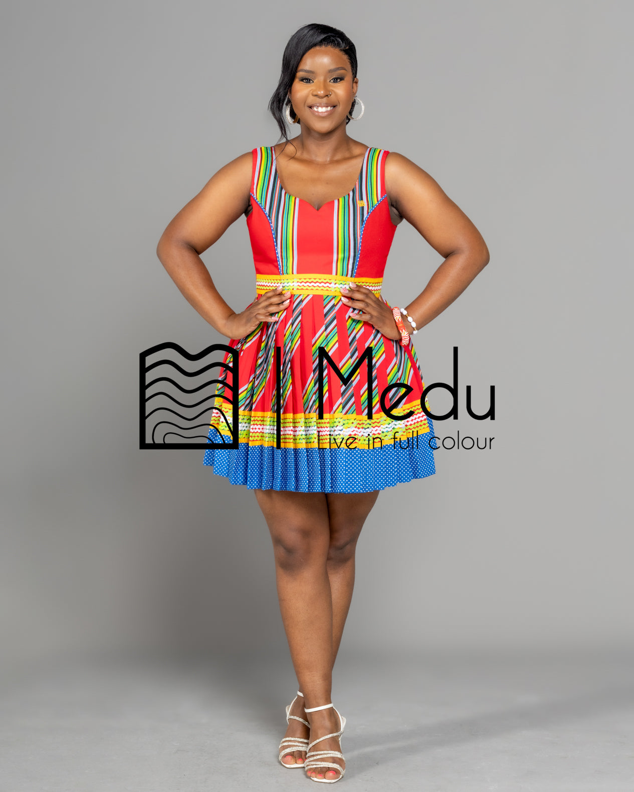 Mufunwa Giant Bow Mini Dress Red