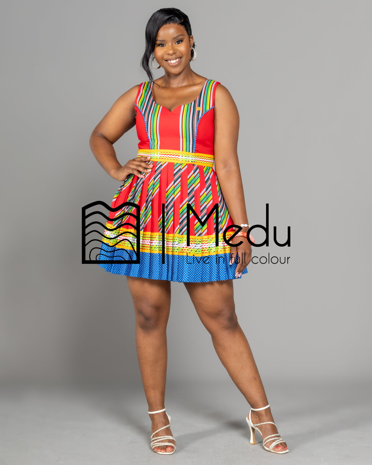 Mufunwa Giant Bow Mini Dress Red