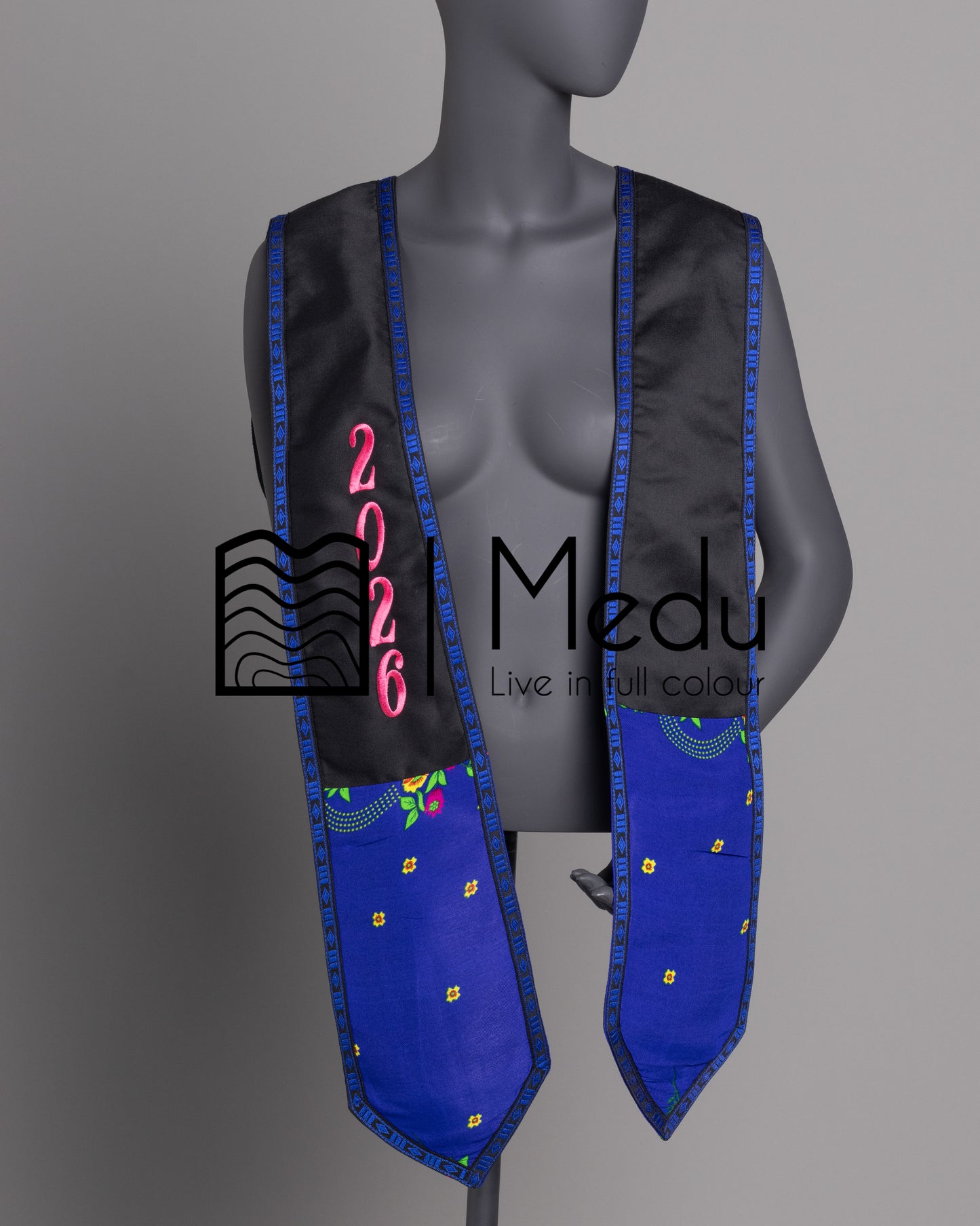 Embroidered Graduation Stole Tsonga Themed