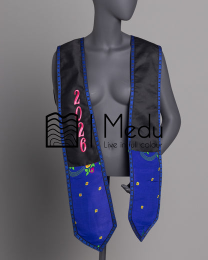 Embroidered Graduation Stole Tsonga Themed