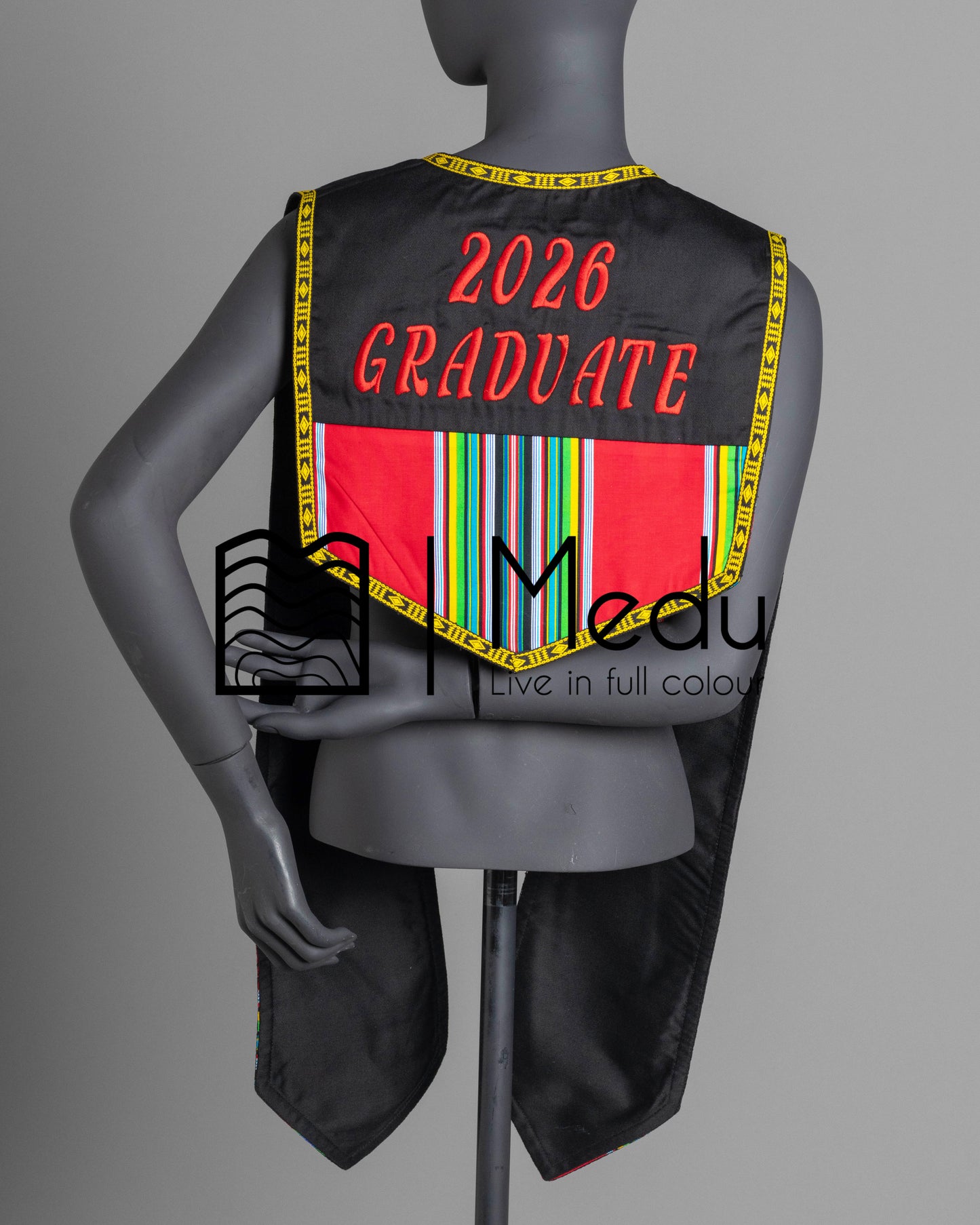 Embroidered Graduation Stole Venda Themed