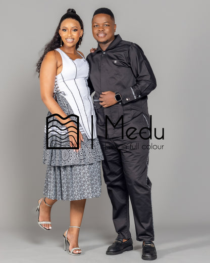 His & Hers: Motheo Bespoke Set in White