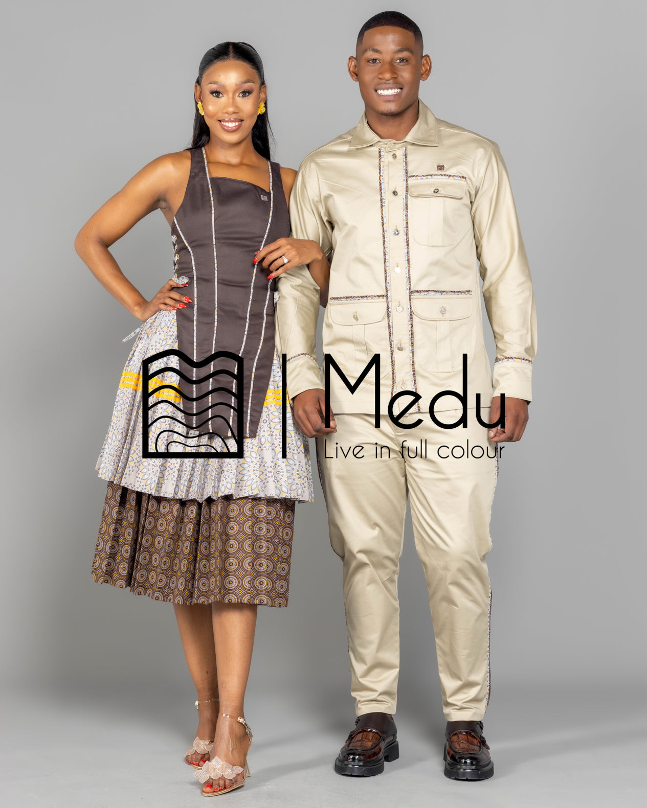 His & Hers: Motheo Bespoke Set Brown