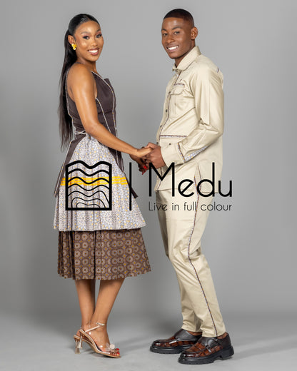 His & Hers: Motheo Bespoke Set Brown