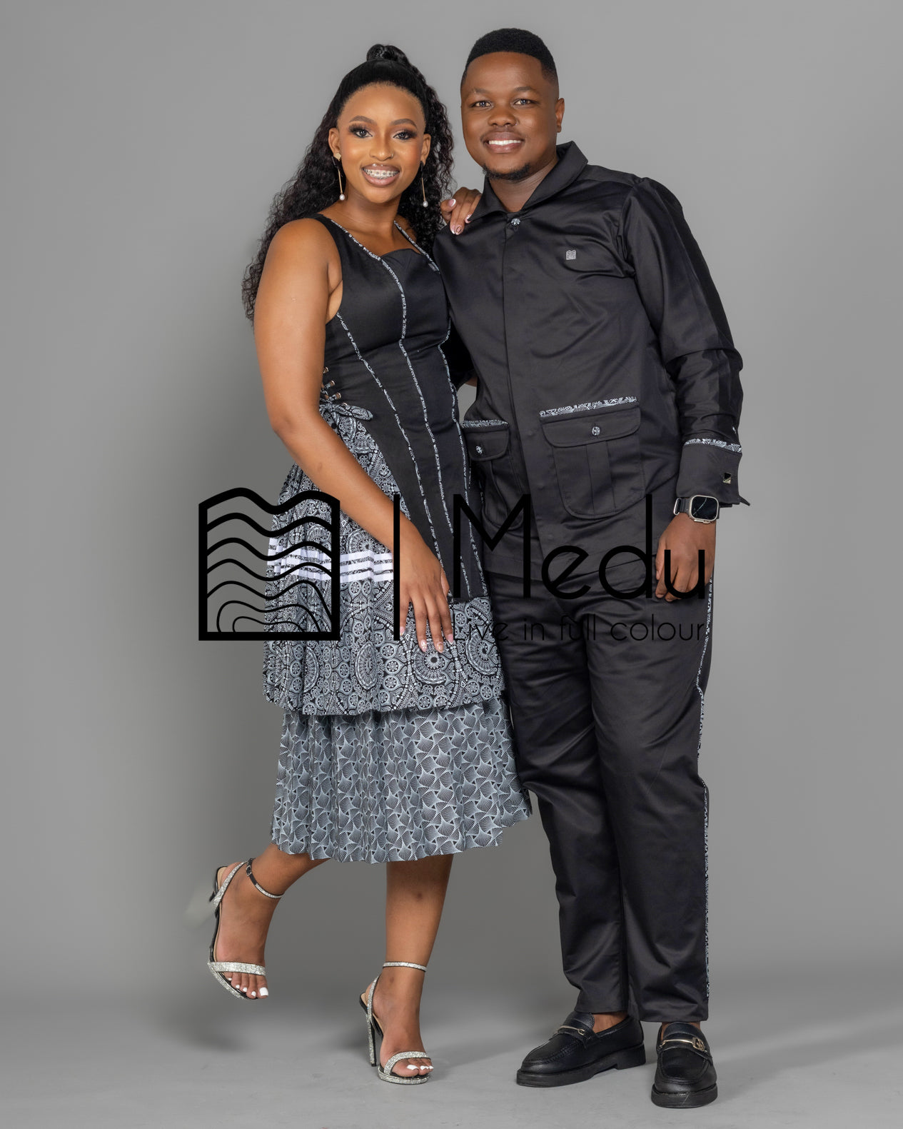 His & Hers: Motheo Bespoke Set in Black