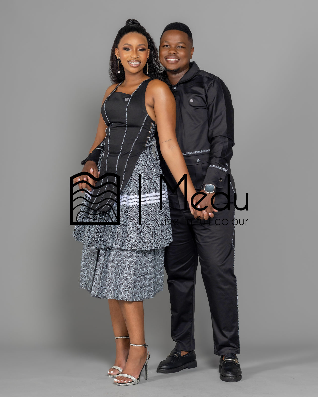 His & Hers: Motheo Bespoke Set in Black