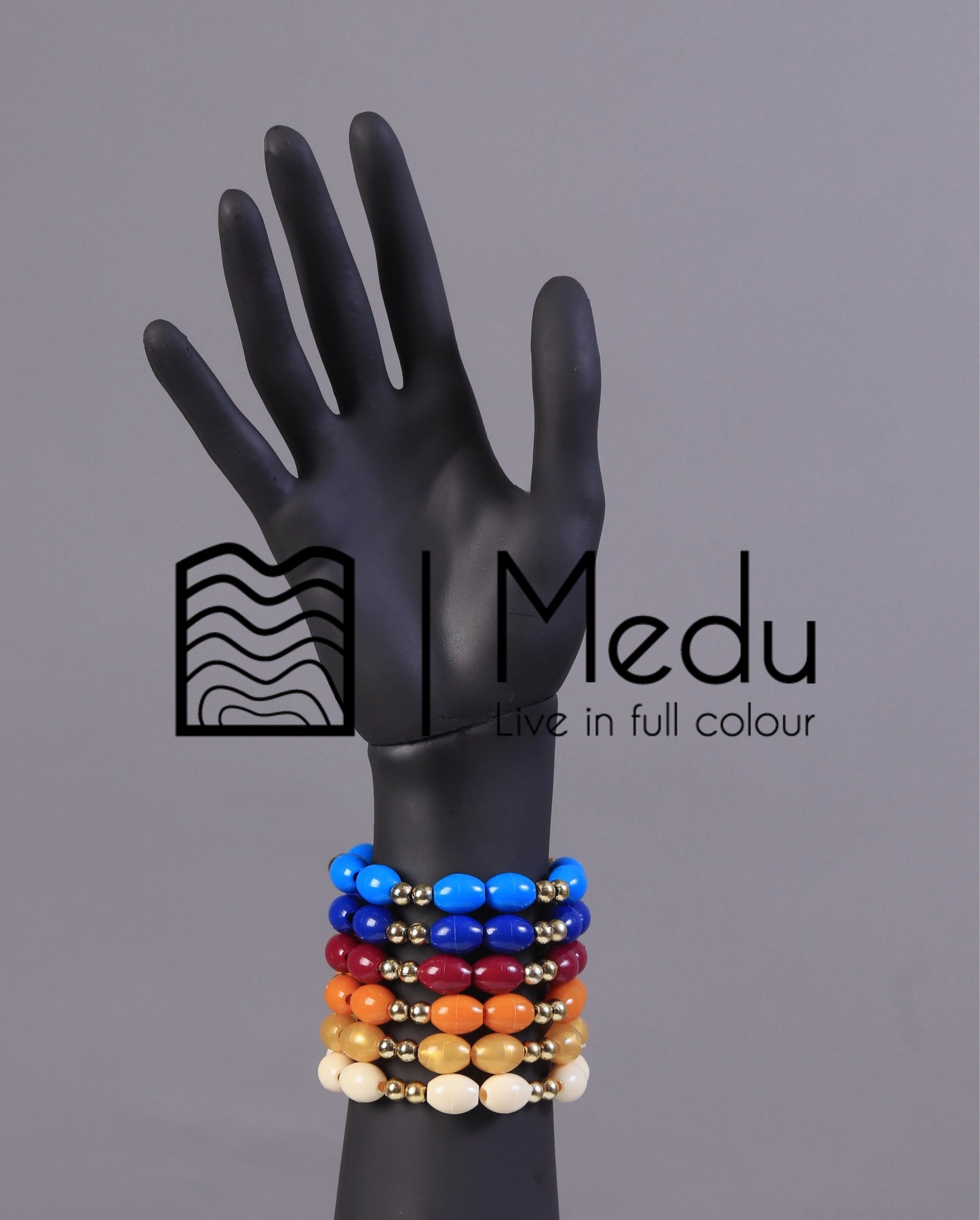 Single Line Beaded Bracelets Maroon