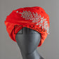 Velvet Headwrap in Orange