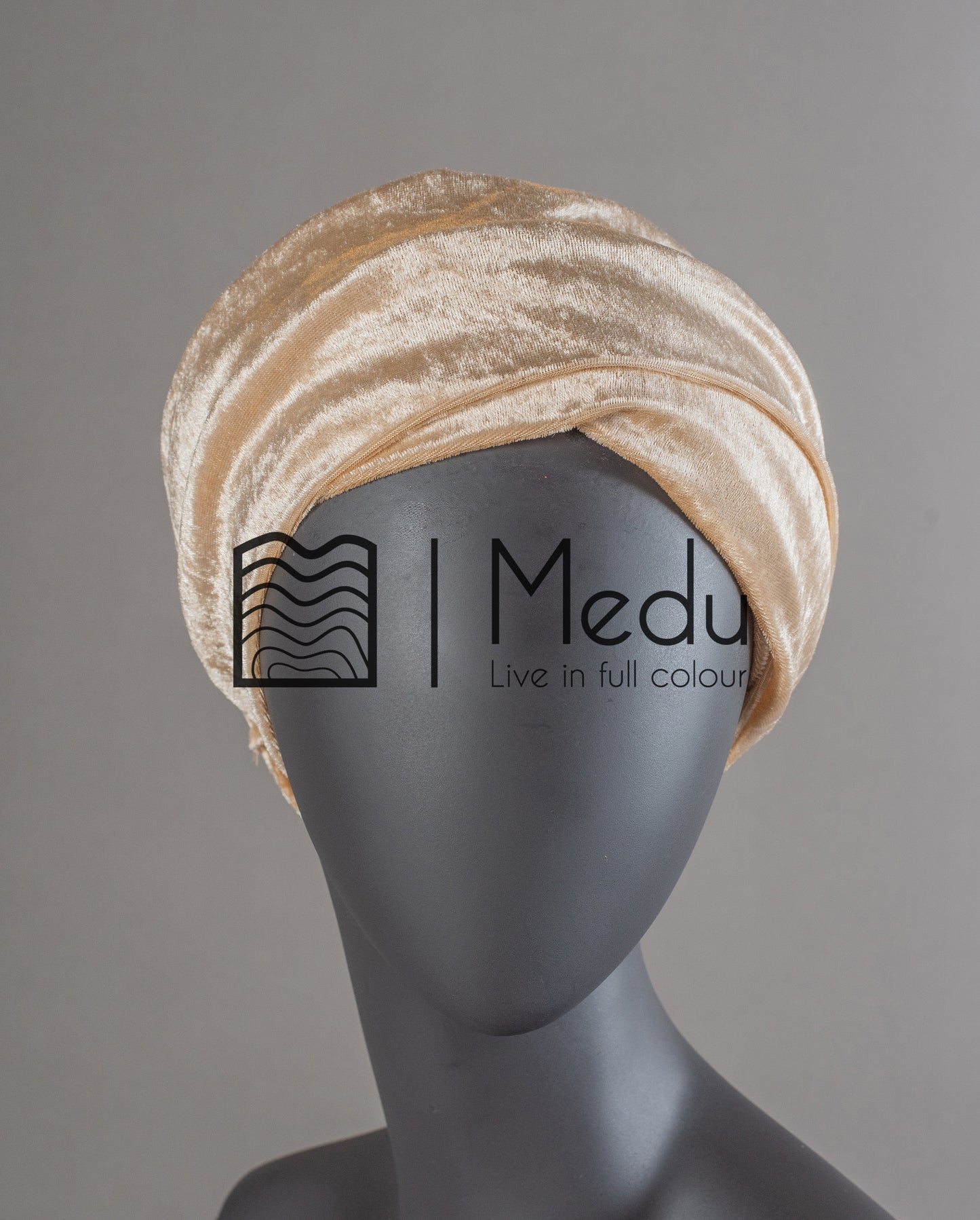 Velvet Headwrap in Gold