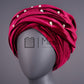 Velvet Headwrap in Maroon