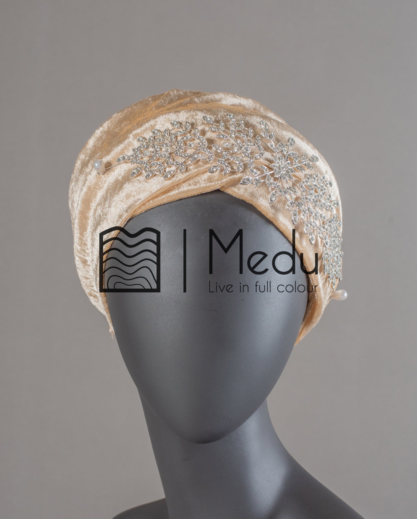 Velvet Headwrap in Gold