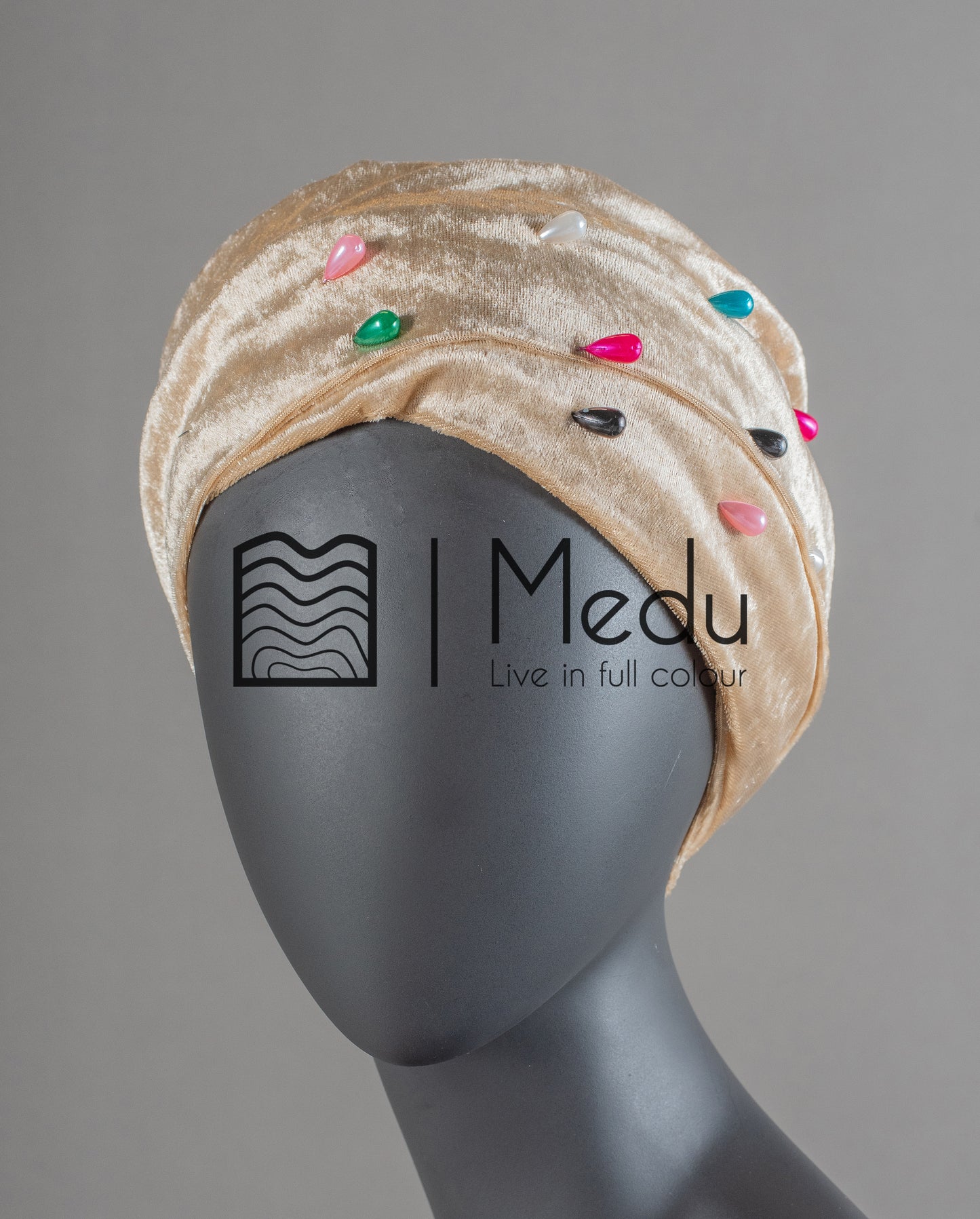 Velvet Headwrap in Gold