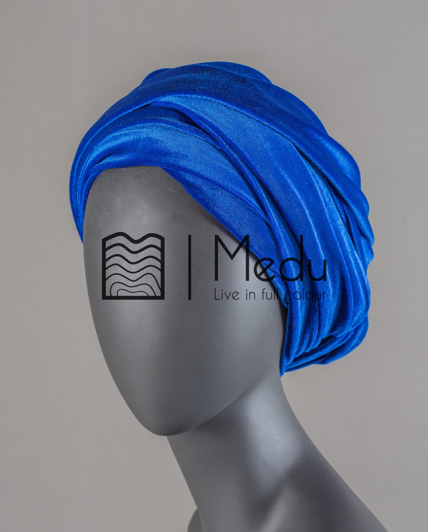 Velvet Headwrap in Royal Blue