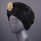 Luxe Bridal Headwrap In Black