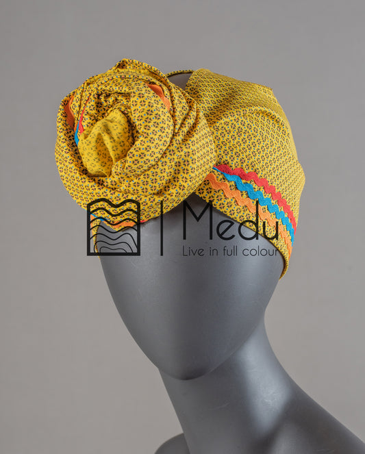 Kiddies Headwrap in Yellow