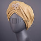 Luxe Bridal Headwrap In Gold