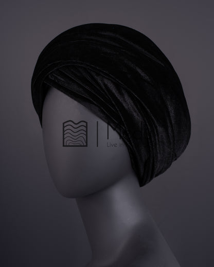 Velvet Headwrap in Black