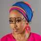 Matching Headwrap in Manoko Blue